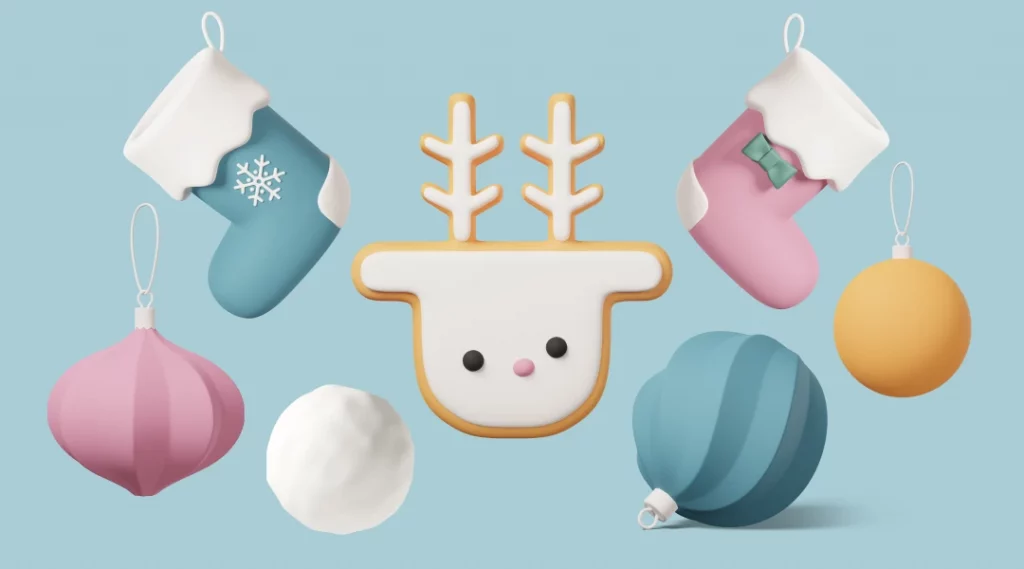 3D Casual Life Christmas illustrations image