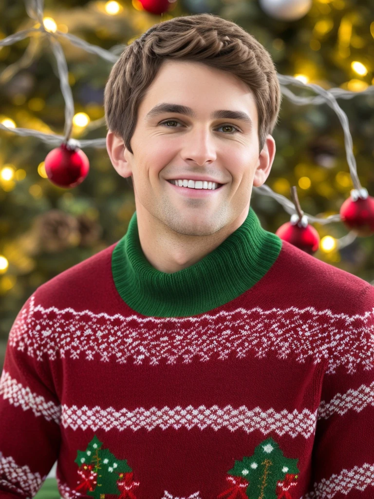 Christmas man AI Human Generator profile pic template
